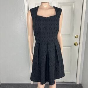 Ixia Womens Dress Large Retro Pinup Cotton Stretch USA Sleeveless Q13